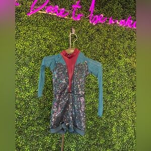 Revolution Blue and Red Kids Dance Costume